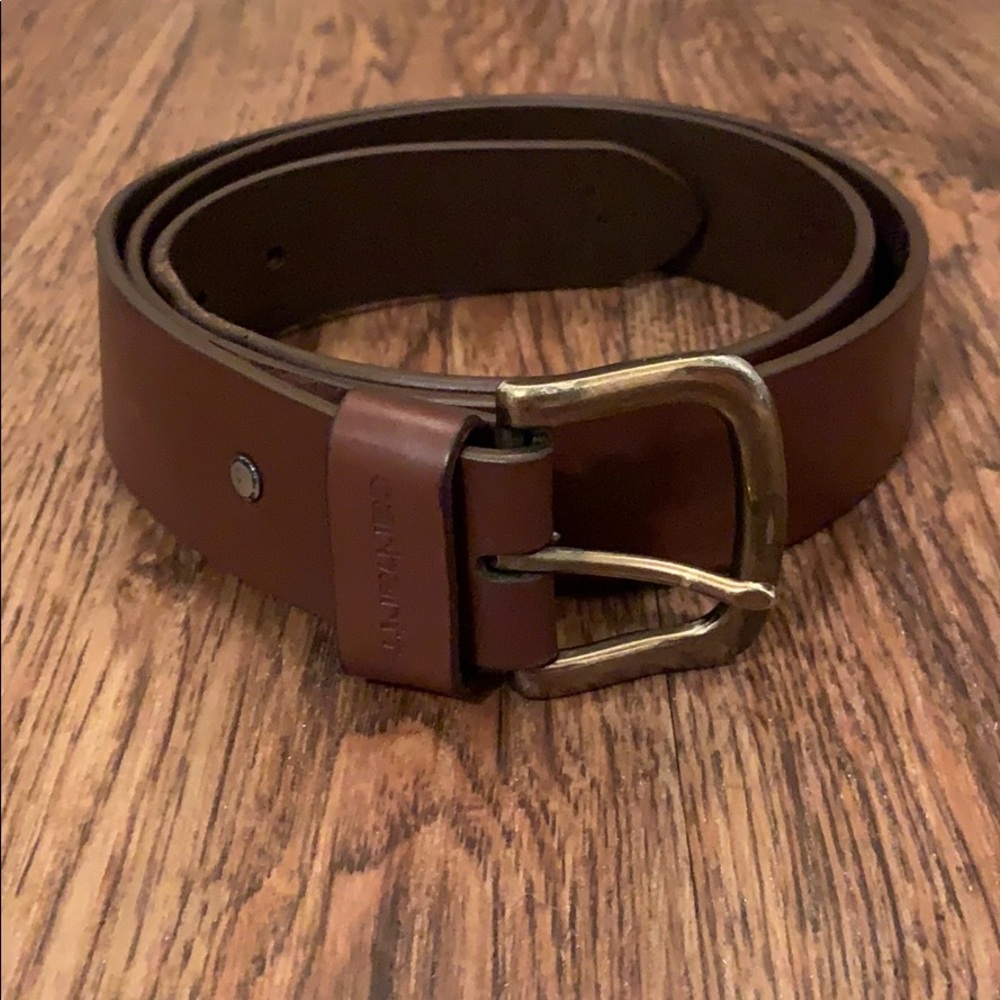 Carhartt brown leather belt. Size 40
